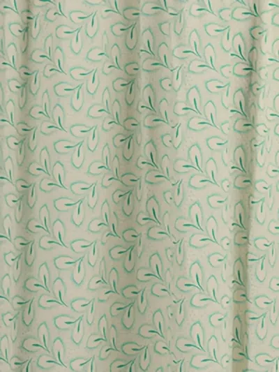 Kristina Ti Foliage-print Button-front Midi Dress In Green