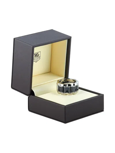 Pre-owned Tag Heuer Diamond Ring In Silver