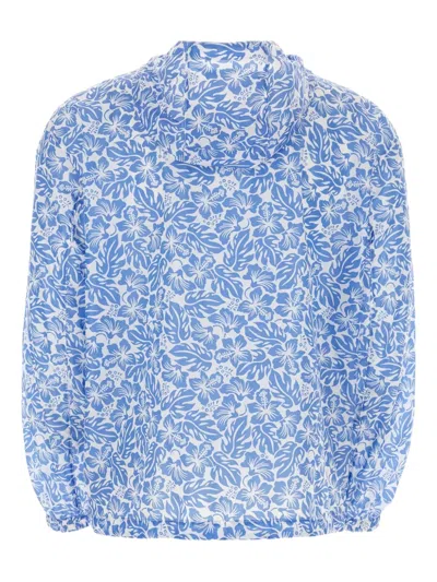 Prada Man Printed Re-nylon Windbreaker In Multi