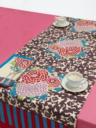 Lisa Corti Floral-print Table Linen In Multi