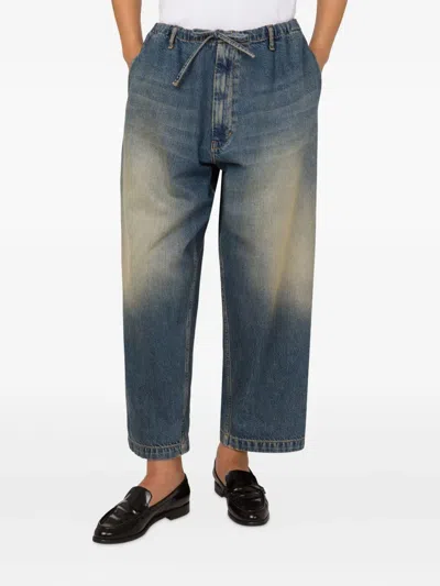Moschino Jeans Cotton Denim Pants In Blue