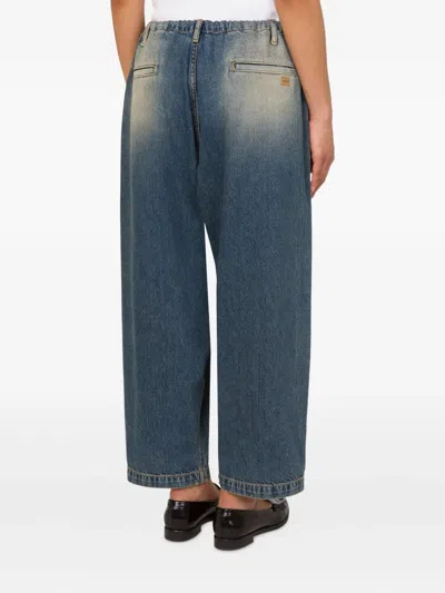 Moschino Jeans Cotton Denim Pants In Blue