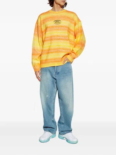 Puma Ombre-effect Logo-patch Sweater In Multi