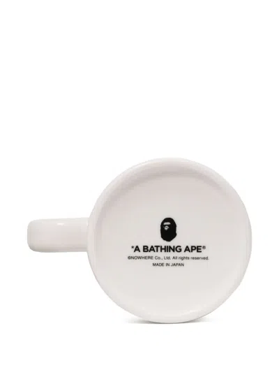 A Bathing Ape Logo-embellished Mug In White