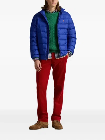Polo Ralph Lauren Down Jacket In Blue