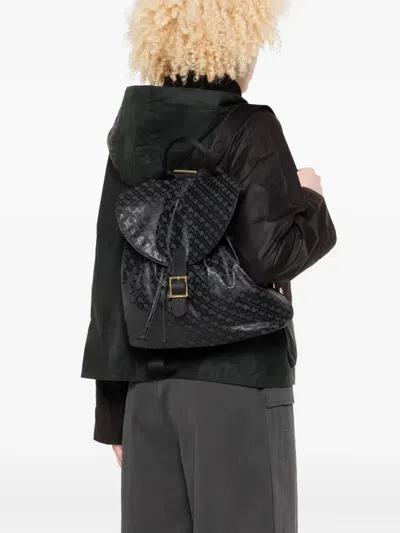 Gherardini Bucket Bag With Drawstring Closure In Black