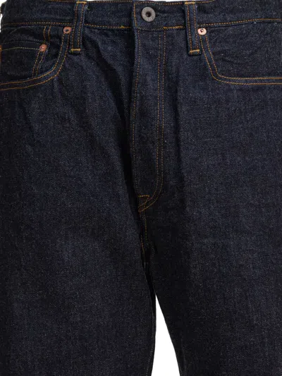 Kapital Contrast-stitch Cotton Jeans In Multi