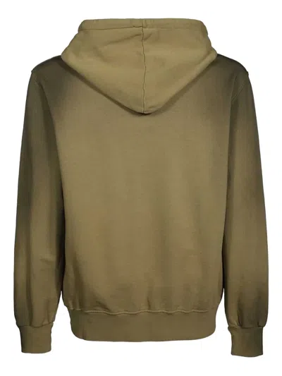 Iso.poetism Print Cotton Hoodie In Brown