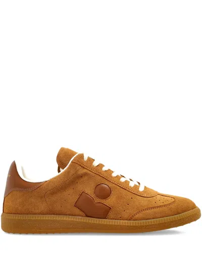 Isabel Marant Suede Perforated Sneakers Rubber Sole In Brown