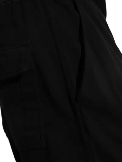 Rick Owens Drkshdw Black Drawstring-waist Drop-crotch Trousers In Black