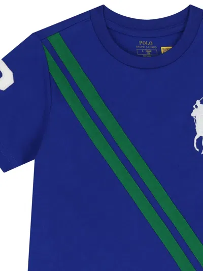 Polo Ralph Lauren Toddler And Little Boys Big Pony Heavyweight Cotton Jersey T-shirt In Blue