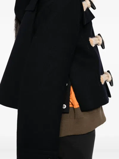 Sacai Wool Jacket In Black