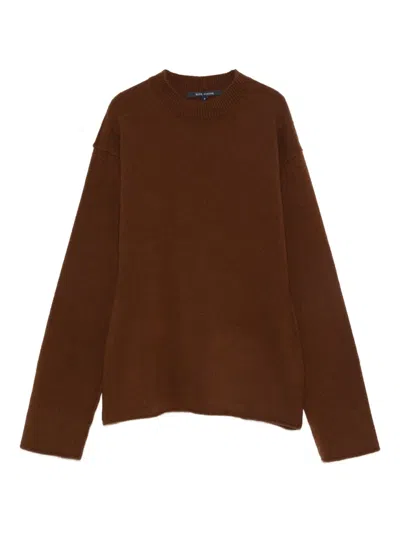 Sofie D'hoore Round-neck Wool Sweater In Brown