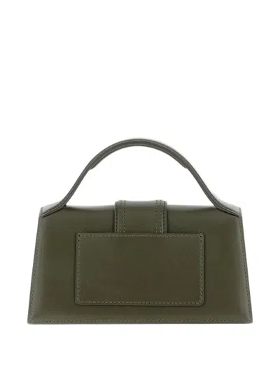 Jacquemus The Bambino Leather Tote In Green