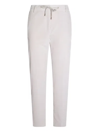 Eleventy Drawstring Tailored Trousers In Neutral
