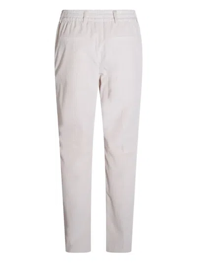 Eleventy Drawstring Tailored Trousers In Neutral