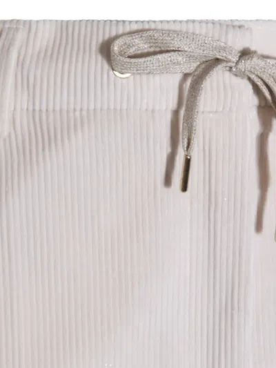 Eleventy Drawstring Tailored Trousers In Neutral