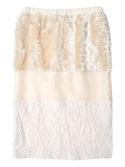 Muller Of Yoshiokubo Grass Line Panelled Skirt In Multi