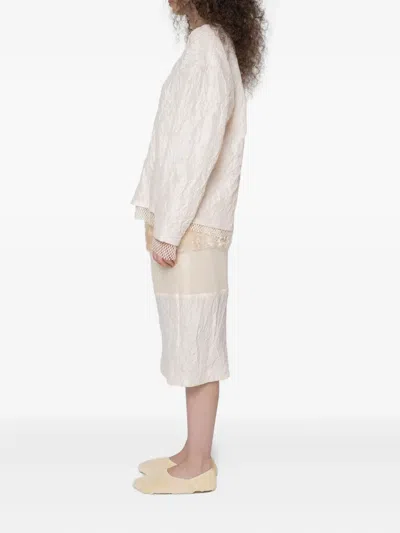 Muller Of Yoshiokubo Grass Line Panelled Skirt In Multi