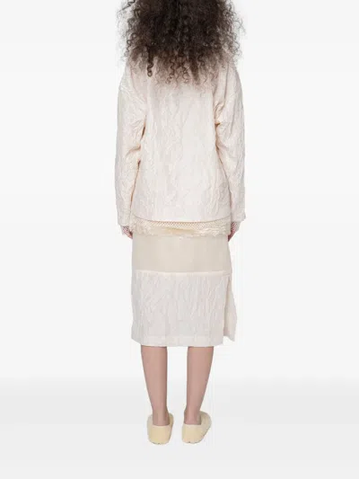 Muller Of Yoshiokubo Grass Line Panelled Skirt In Multi