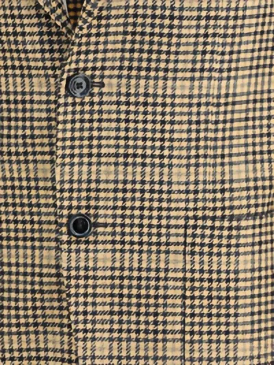 Lardini Checked Two-button Blazer In Neutral