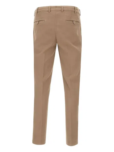 Devore Single-pleat Chinos In Neutral
