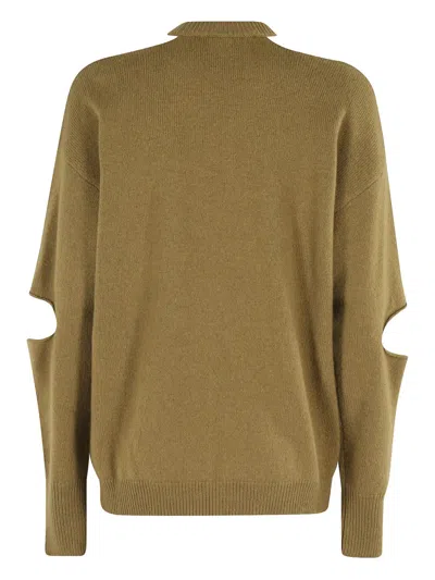 Federica Tosi Cut-out Crewneck Sweater In Multi