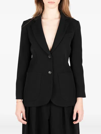 Société Anonyme Pocket-detail Two-button Jacket In Black