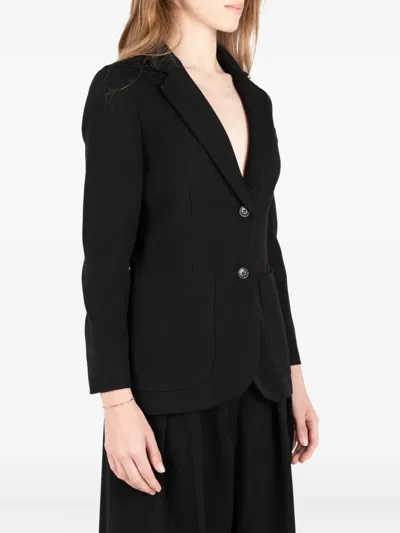 Société Anonyme Pocket-detail Two-button Jacket In Black