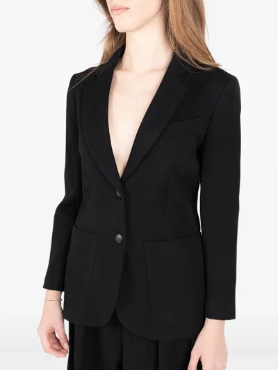 Société Anonyme Pocket-detail Two-button Jacket In Black