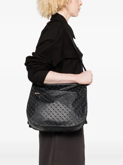 Gherardini Grey Shoulder Bag With Adjustable Strap In Gray