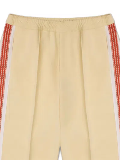Sasquatchfabrix Stripe-detail Trousers In Neutral