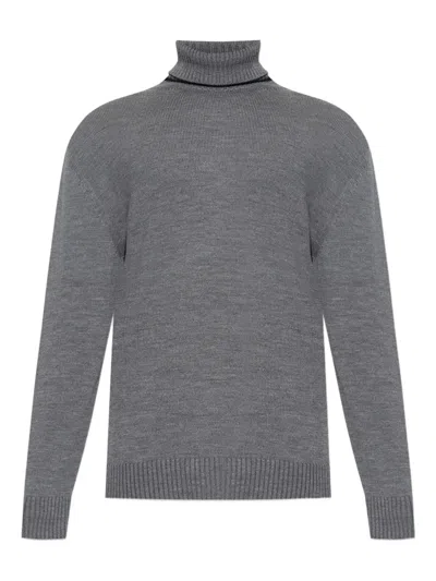 Paul & Shark Cozy Turtleneck Sweater Long Sleeves In Gray