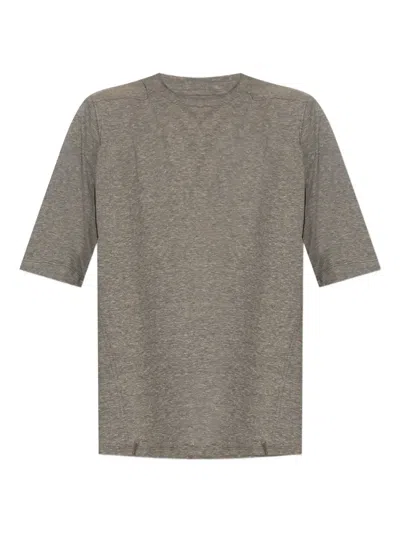 Rick Owens Drkshdw Short-sleeve Drawstring T-shirt In Gray