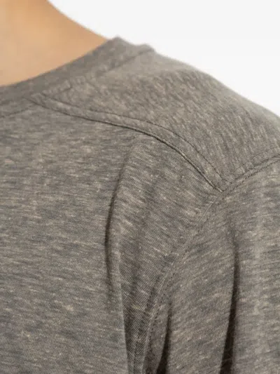 Rick Owens Drkshdw Short-sleeve Drawstring T-shirt In Gray