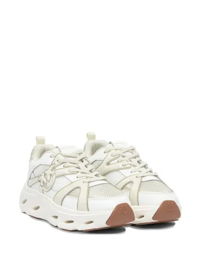 Pinko Sneakers À Logo Love Birds In White