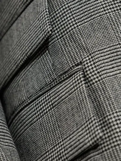 Vetements Check-pattern Three-button Blazer In Gray