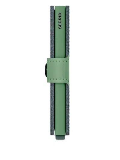 Secrid Button Mini Wallet In Green