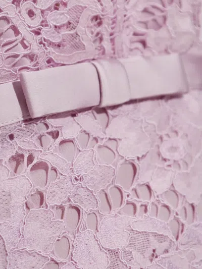 Self-portrait Lace Mini Dress In Pink