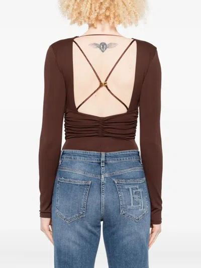 Elisabetta Franchi Top - Marrón In Brown