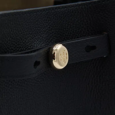 Tory Burch Small Romy Leather Shoulder Bag In Black