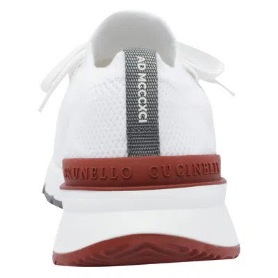 Brunello Cucinelli Cotton Knit Runners In White