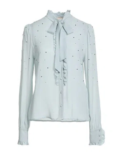 Aniye By Woman Shirt Sage Green Size 6 Viscose In Blue