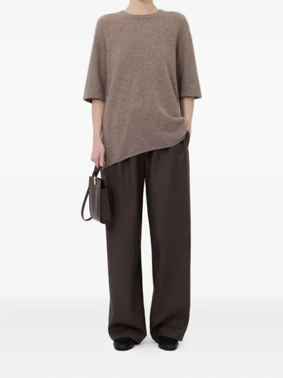 Loulou De Saison Short-sleeve Sweater In Gray