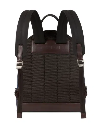 Etro Essential Paisley-pattern Backpack In Blue