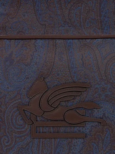 Etro Essential Paisley-pattern Backpack In Blue