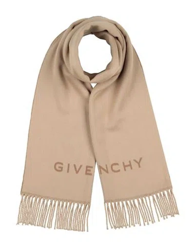 Givenchy Man Scarf Camel Size - Virgin Wool In Neutral