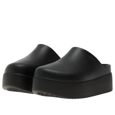 Crocs Dylan Platform Clog Mules In Black