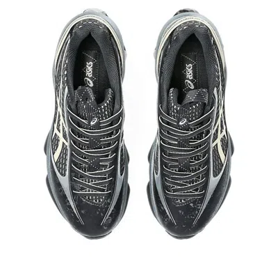 Asics Gel Kinetic Fluent Sneakers With Textured Upper And Sculpted Design In Gray