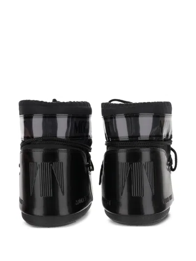 Moon Boot Classic Low Glance Lace-up Snow Boots In Black